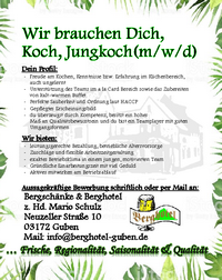 Stellenausschreibung Koch